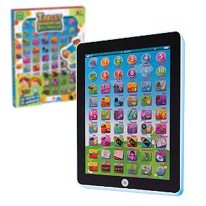 Brinquedo Infantil Tablet Interativo Bilíngue Educativo