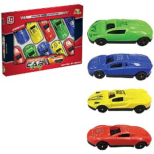 Miniatura Brinquedo Infantil Carros Sport Racing Roda Livre
