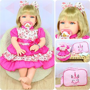 Boneca Bebe Reborn Barato Barata Super Promoção Baby Kiss - ShopJJ