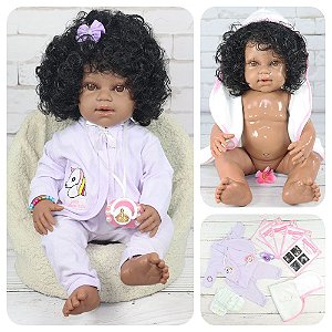 Boneca Bebê Reborn Muito Linda Vermelha Morena ários Itens - ShopJJ -  Brinquedos, Bebe Reborn e Utilidades