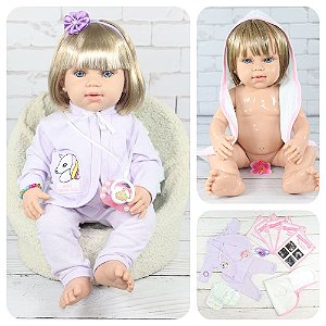 Bebê Reborn Frete Grátis Original Boneca Acessórios Baby - ShopJJ