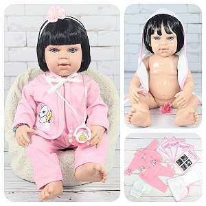 Bebê Reborn Realista Barato Com Acessórios e Mochilinha - ShopJJ -  Brinquedos, Bebe Reborn e Utilidades