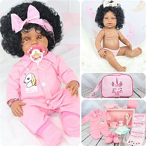 Bebe Reborn Boneca Com Acessórios Com Chupeta Princesa na