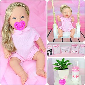 Boneca Bebê Reborn Silicone Pode da banho 100% Silicone - ShopJJ