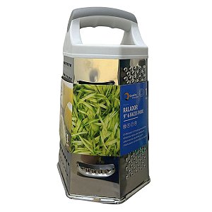 Ralador Inox 9 Com 6 Faces Pratico e Fácil Limpeza
