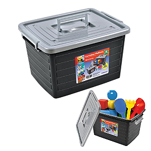 Container 35Lts Organizador Com Tampa e Alça