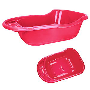 Banheira Infantil GG 35L Rosa Primeira Moagem