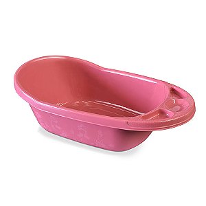Banheira Grande Infantil 30L Rosa Decorada