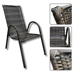 Cadeira Romana Fibra Sintetica Argila Area Interna e Externa