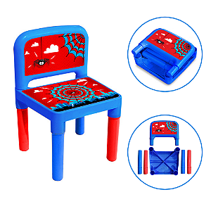 Cadeira Infantil Azul Cadeirinha Poltrona Desmontável