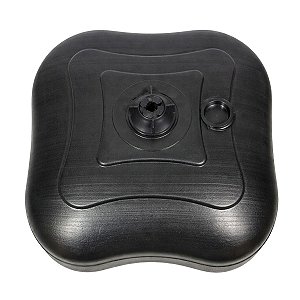 Suporte Para Guarda Sol Jardim Praia Base Preta Resistente Quadrada