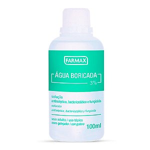 ÁGUA BORICADA FARMAX 100ML