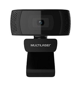 Webcam Full HD 1080P 4K Microfone USB Preto Multilaser - WC050