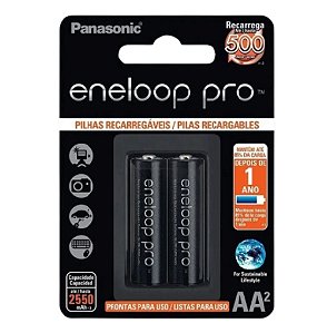 Jogo pilha Panasonic Eneloop Pro AA