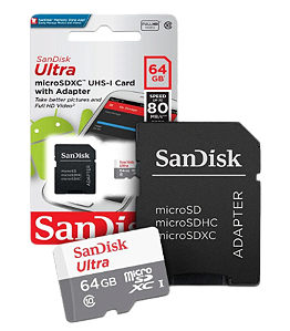 Cartao Memoria Sandisk 64gb Ultra Classe 10