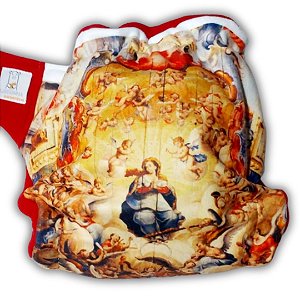 Coleção Fralda Ecológica AURORINHA - ARTE SACRA - Caminho do Ouro Tamanho Único 4kg/18kg
