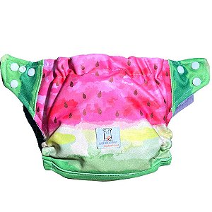 Fralda Pocket AIO Melancia Aqua