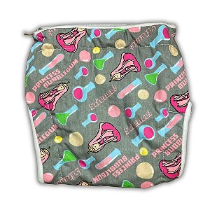 Fralda de Pano Ecológica AURORINHA SUSTENTÁVEL Pocket Tricoline HORA DA AVENTURA JUJUBA Tamanho Único 4kg/18kg