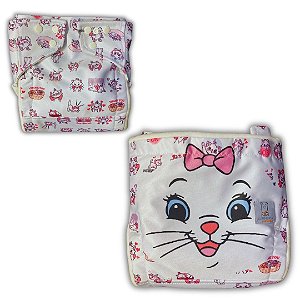 Fralda de Pano Ecológica AURORINHA SUSTENTÁVEL Pocket Lycra GATA MARIE Tamanho Único 4kg/18kg