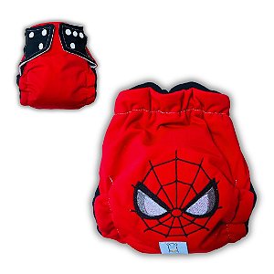 Fralda de Pano Ecológica AURORINHA SUSTENTÁVEL Pocket Lycra HOMEM ARANHA Tamanho Único 4kg/18kg