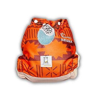 Fralda de Pano Ecológica AURORINHA SUSTENTÁVEL Pocket Lycra MOANA Tamanho Único 4kg/18kg
