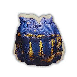 Fralda Ecológica AURORINHA Lycra VAN GOGH - Noite Estrelada Sobre o Ródano Tamanho Único 4kg/18kg