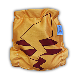 Fralda Ecológica AURORINHA Lycra Inspiração POKEMON PIKACHU KAPE Tamanho Único 4kg/18kg