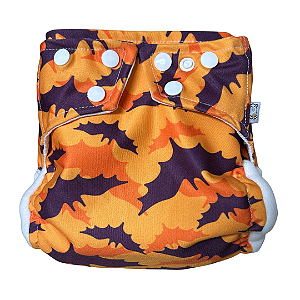 Fralda Ecológica AURORINHA SUSTENTÁVEL Pocket Lycra Morcegos Tamanho Único 4kg/18kg