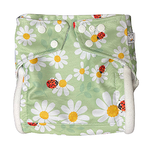 Fralda de Pano AURORINHA SUSTENTÁVEL Pocket Lycra Joaninhas Tamanho Único 4kg/18kg