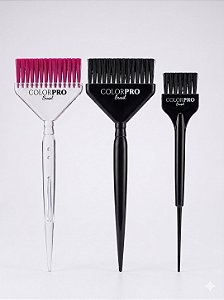 Kit Pincel Diamonds + Cristal Perfect com Pincéis de mechas e 1 Esfumar Raiz