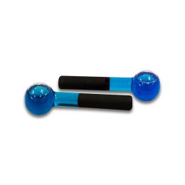 ESFERA DE VIDRO PEQUENA PARA CROMOTERAPIA - PAR - AZUL