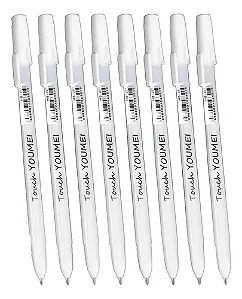 Caneta em Gel Branca TOUCH unid