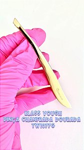 PINCA CHANFRADA DOURADA KLASS VOUGH TW1077G