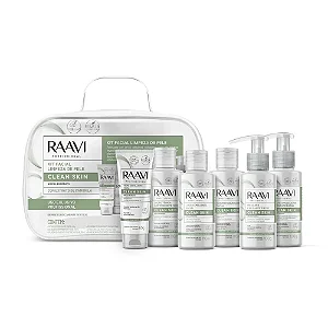 KIT FACIAL LIMPEZA DE PELE CLEAN SKIN RAAVI