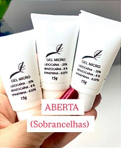 ANESTÉSICO PELE PELE ABERTA SOBRANCELHAS 15G