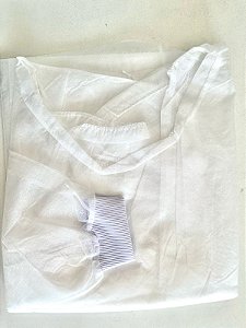 AVENTAL Desc. Manga Longa 20g TNT BRANCO