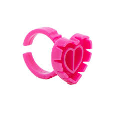 Anel Batoque Rosa CORAÇÃO 50 Unid.