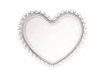 Bandeja de Vidro em coração 20cm