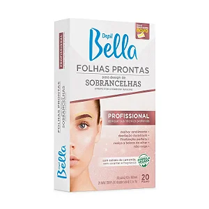 FOLHAS PRONTAS PARA SOBRANCELHAS DEPIL BELLA  20 FLS
