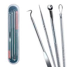 KIT 4 EXTRATOR LIMPEZA E PELE PRATA