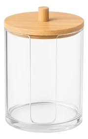 PORTA  ALGODÃO EM DISCO DE ACRÍLICO