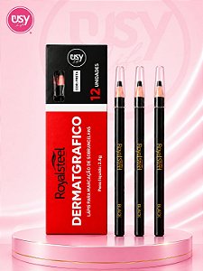LÁPIS DERMATOGRÁFICO ROYAL STEEL PRETO
