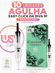 KIT 10 AGULHAS EASY CLICK DA DIVA 1P 0.30 - Com Anvisa