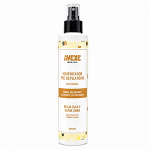 LOÇÃO HIGIENIZANTE Pré Depilação Melaleuca e Capim limão 300 ML - AVEXE