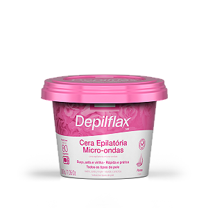 CERA MICROONDAS DEPILFLAX ROSAS 100G