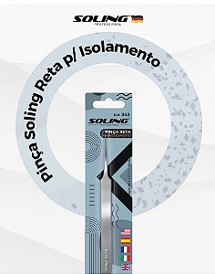 PINCA PARA CILIOS RETA P/ ISOLAMENTO SOLING 343