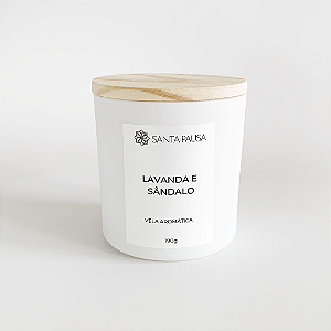Vela Lavanda e Sândalo