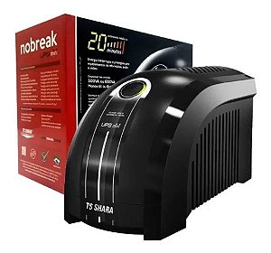 NOBREAK TS SHARA UPS MINI 600VA BIVOLT 4003 PRETO BIVOLT