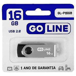 PENDRIVE GO LINE USB 2.0 PRETO