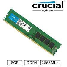 MEMORIA 8GB CRUCIAL DDR4 2666MHZ CB8QU2666